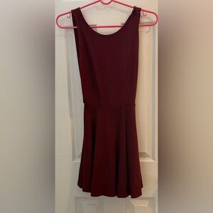 American Apparel Deep Red Mini Dress